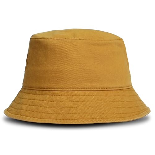 Image of Timberland Mens Bucket Hat, Cotton Twill, Soft Brushed Finish, Packable Sun Hat