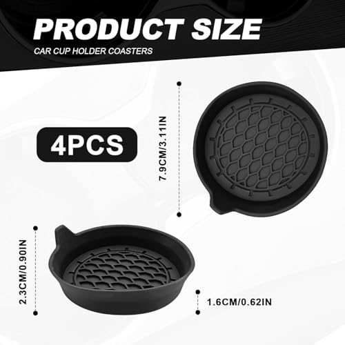 4PCS portavasos de silicona para Toyota Corolla 2019-2026 miniatura 4