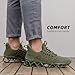 Mens Slip on Walking Shoes Running Blade Tennis Casual Fashion Sneakers Comfortable Non Slip Gym Athletic Sport Trainers Army Green