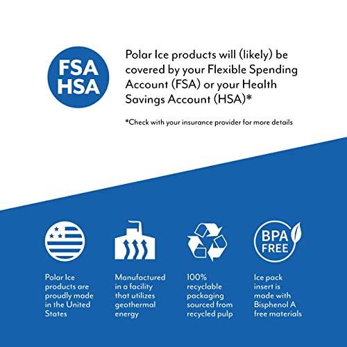 Polar Ice Large Knee Wrap - Reusable Cold Therapy Ice Pack Wrap #TOP5