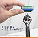 Gillette ProGlide Power Razor for Men, 1 Gillette Power Razor Handle + 1 Blade Refill