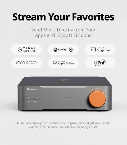 Image of Fosi Audio S3 HiFi Music Streamer DAC Preamp, AK4493SEQ DAC Wi-Fi 6 Bluetooth 5.3, Digital Transport with XLR Balanced /Optical /Sub Out /HDMI eARC, AirPlay 2 Spotify Connect Tidal, 5-Band EQ