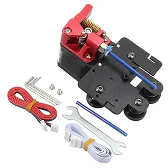 Befenybay Upgrade Direct Dual Gear Extruder Support Kit with Stepper Motor Easy Print Flexible Filament for Creality Ender 5 /Ender 5 Pro/Ender 5 Plus 3D Printer (Plate -Dual Gear-Motor)