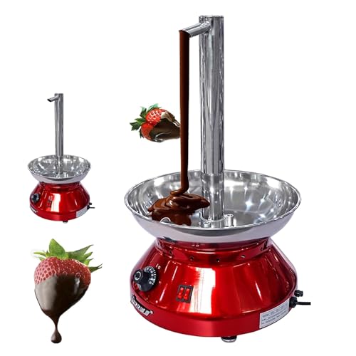 Máquina De Fuente De Chocolate, Fuente De Fondue Eléctrica De 230w con Control De Temperatura, Acero Inoxidable, Capacidad De 3000ml para Fiesta, Boda, Cumpleaños