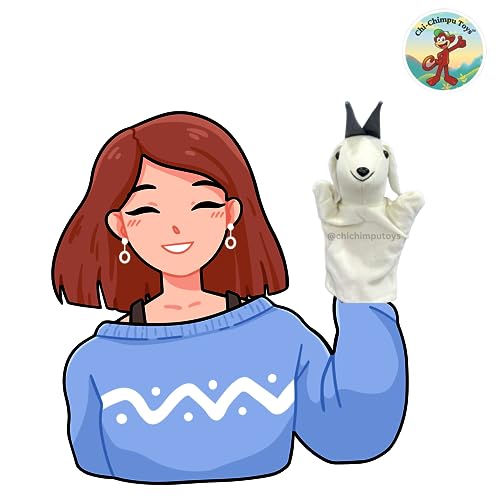 Image of Goat Hand Puppet | Hand Puppet for Kids | Story Telling Puppets | Puppets for Kids | Hand Masks for Kids | Soft Toy | Puppet Toy | Soft Toy | Educational Puppets for Kid's Learning