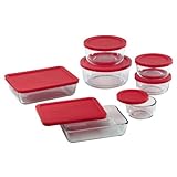 Pyrex 14-Piece Glass Food Storage Set with Lids