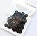 GANSSIA 5/8 Inch 4 Holes Black Buttons 15mm Sewing Round Button for Craft Pack of 160 Pcs