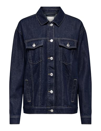 ONLY Carmakoma Carocean L/S Oversize Jkt Dnm Noos, Dark Azul Denim, 46 Mujeres