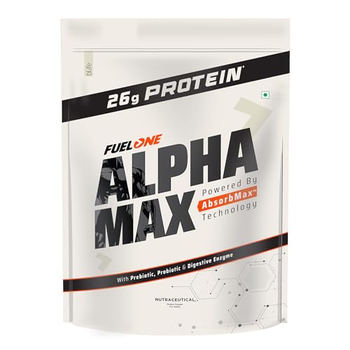 Image of FUELONE Alpha Max Protein Powder (Cold Coffee, 1kg / 2.2lbs) | 26g Protein Per Scoop