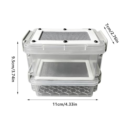 Caja de cría antihumedad para lagartos, anfibios y nido de harina 6