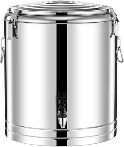 Cubo de sopa comercial de gran capacidad 40 L termo de acero inoxidable 2