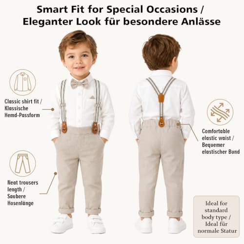 Conjunto de ropa de gala para niños cómodo y libre de rozaduras 4