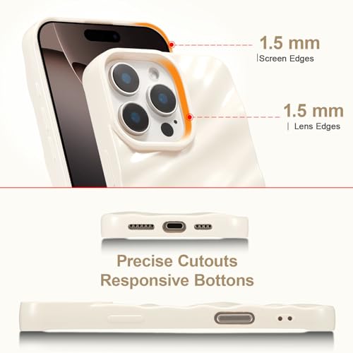 Coque iPhone 16 Pro Max antichoc beige éliminant les risques de chutes