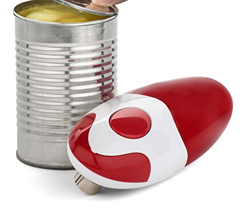 Bartelli Soft Edge Automatic Electric Can Opener - Red Battery Powered #TOP4