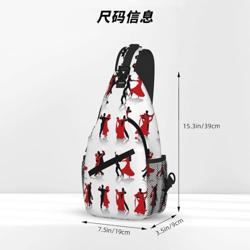 Ballroom Dance Printing Cross Chest Bag Diagonally Cute Prints Suitable For Men Outdoor Hiking Daily Travel Long Trips4