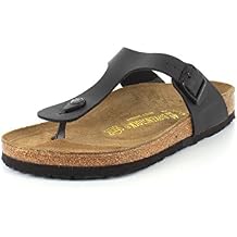 Birkenstock Womens Gizeh Birko-Flor Thong Sandal,Black,35 EU/4 M US