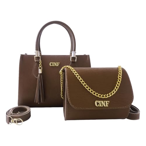 Bolsas Feminina De Ombro Média De Mão E Transversal Pequena (Caramelo)