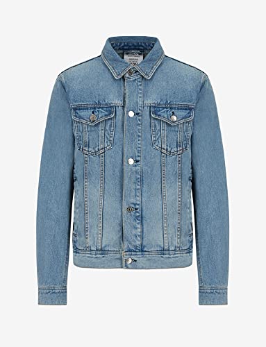 Image of Armani Exchange Men's Denim Icon Logo Jacket