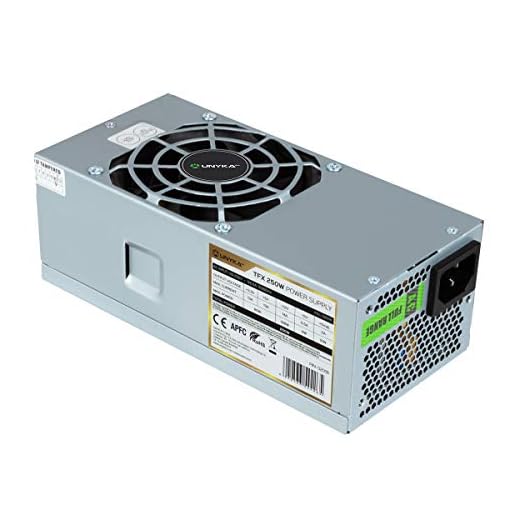 UNYKAch Fuente de Alimentación TFX 250W 90% Eficiencia, con Sistema de Protección contra Sobretensión y Ventilador de 80 mm Ultra Silencioso