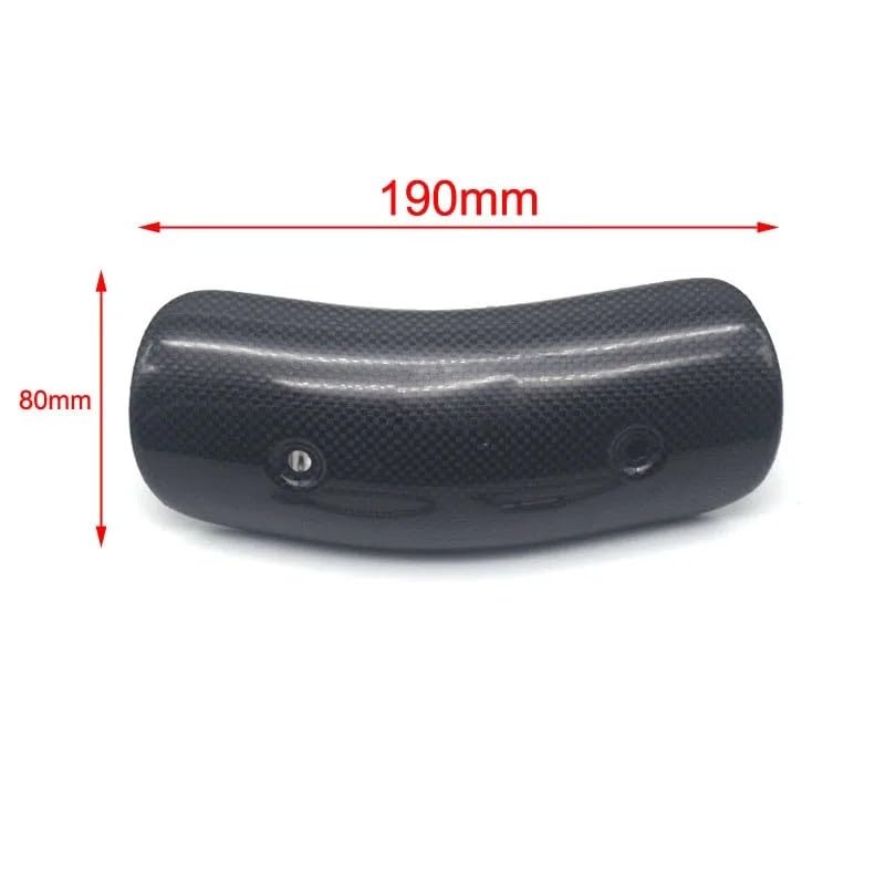 Protezione Termica Universale In Fibra Di Carbonio Per Il Tubo Raccordo Centrale Dello Scarico Della Moto(Ak Carbon Fiber)