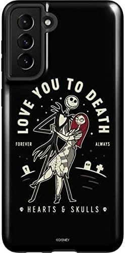 Skinit Pro Phone Case Compatible with Galaxy S21 Plus 5G - Officially Licensed Disney The Nightmare Before Christmas Jack and Sally Meant to Be Design