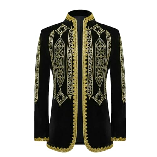 Veste de costume brodée slim pour rompre la monotonie
