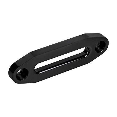 Black 6" Universal Aluminum Hawse Fairlead Compatible With 3500-5500 Lbs Synthetic Winch Rope Cable Lead Guide Atv Utv Suv #TOP3