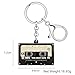WEVENI Retro Acrylic 80s 90s Cassette Tape Keychains for Women Teen Girls Birthday Vintage Themed Party Accessories Charms (Cassette Tape D)