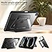 PIMOFEE Case for iPad Pro 13 Inch M4(2024) with Multi-Angle Ultra Stable Stand, Built-in Pencil Holder, Duty Shockproof Case, Slim Frosted Protective Kickstand Cover for iPad Pro 13 Case, Black