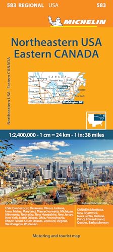 Michelin Map USA Northeast, Canada East.