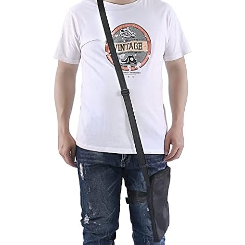 Urine Bag Cover, Drainage Thigh Bag Holder with Interior Securing Clasp, Foley Catheter Drain Concealed Pack with Thigh Belt, Postoperative Body Fluid Carrier Shoulder Bag Cover