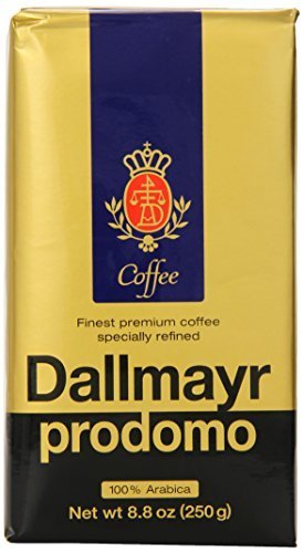 Dallmayr Gourmet Coffee, Prodomo (Ground), 8.8-ounce Vacuum Packs (Pack of 12)