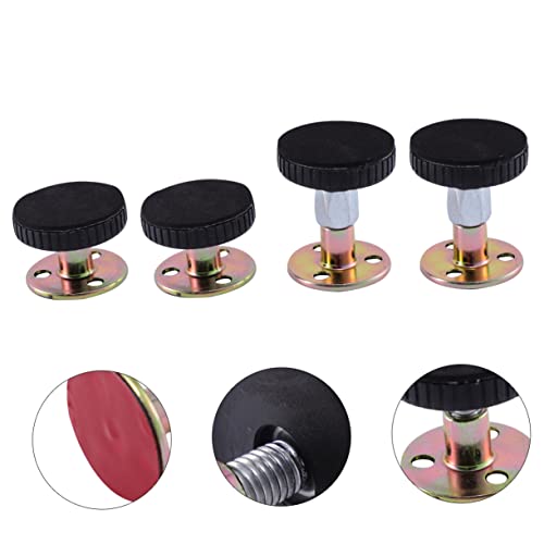 Veemoon Mattress Support Adjustable Bed Frame 3Pcs Bed Shake Stabilizer Daybed Frame Bed Wall Protector Telescopic Support Mattress Stainless Steel Iron Black Sofa Protector Thread Stand #TOP7