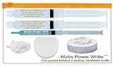 New Watts Power Sensitive 22% Dental Pro Formula Teeth Whitening Shield System -2 Huge 10ml Gels - Same Results as 35%