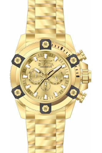 INVICTA Coalition Forces 50065 Reloj para Hombre - Impermeable - Analógico - Movimiento Cuarzo - Acero Inoxidable con Esfera Plata - 56mm
