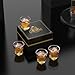 Comsmart Whiskey Glass with Luxury Box, 10 oz Crystal Old Fashioned Lowball Rocks Glasses, Gift for Men Drinking Scotch Bourbon Cocktail Liquor Vodka Malt Cognac (4)