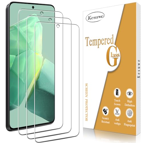Kesuwe [3 Piezas] Protector Pantalla para Xiaomi Redmi Note 13, Dureza 9H Cristal Templado, Antiarañazos, Antihuellas, Fácil de Instalar, Sin Burbujas