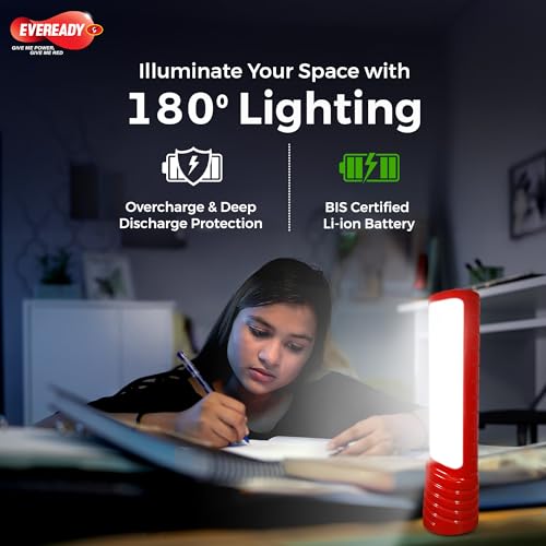Image of Eveready LED Townlite HL40, 2W Torch Cum 2.5W Lantern, Type-C USB Fast Charging, ?220 Lumen, Overcharge & Deep Discharge Protection, Powered By BIS Certified Li-Ion Battery