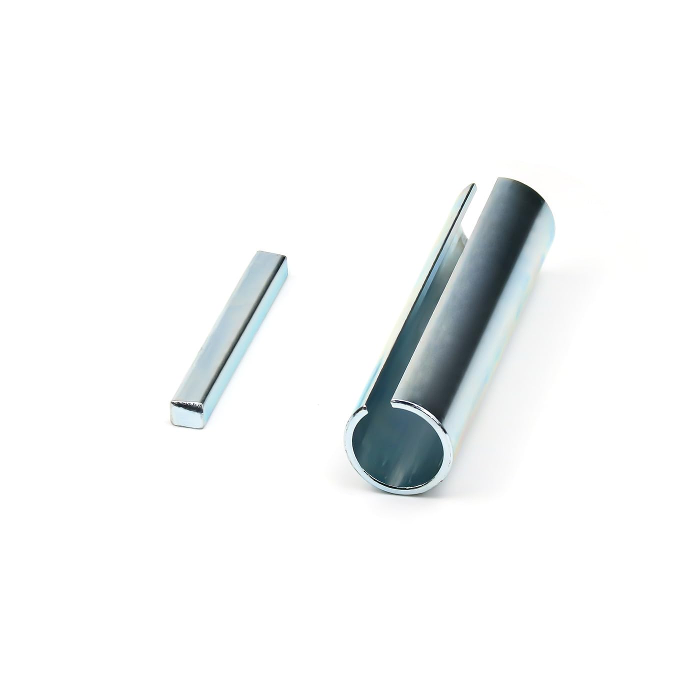 New 5/8" to 3/4" Inch 3" Long Crankshaft Sleeve Adapter 3/16" Keyway Slot w/Keystock, Stainless Steel Gas Engine Crank Shaft Sleeve Adaptor Pulley Wheel Bore Reducer Predator 2" Step Key