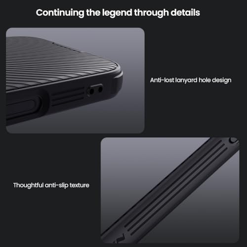 Image of Mangix for iPhone 16 Pro Max Case with Camera Cover,Slim Fit Thin Polycarbonate Protective Shockproof Cover with Slide Camera Cover, Upgraded Case for Phone 16 Pro Max 6.9inch 2024 Black