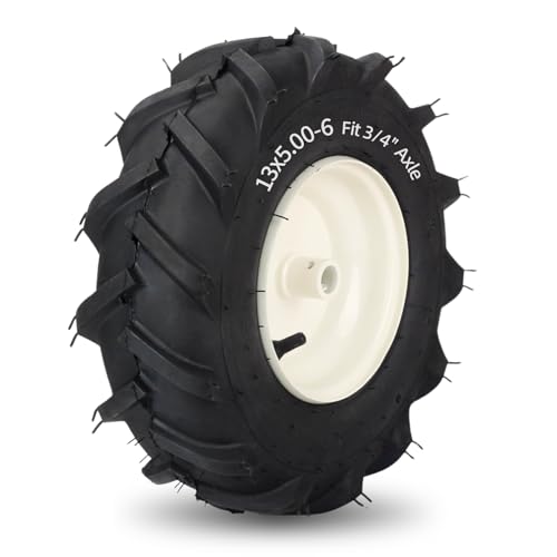 Rueda de timón de 13 x 5.0-6 para renovar el motocultor y preparar el huerto