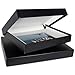 Archival Methods 17.25 x 22.25 x 1.37 Onyx Portfolio Box with Black Lining