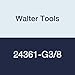 Walter Tools 24361-G3/8 Paradur HSS Machine Tap, Uncoated, 12 mm Shank Diameter, 21 mm Cutting Length, 100 mm Overall Length, G3/8 Cutting Diameter