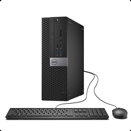 Dell OptiPlex 3420 SFF PC Desktop Computer, Intel Xeon E3 1240 v5, 8 GB RAM, SSD de 256 GB, Bluetooth, teclado QWERTY, ratón, USB WiFi, Windows 11 Pro (reacondicionado)