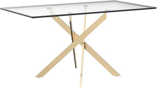 Miniatura 77 de Mesa de comedor redonda de vidrio de 36 pulgadas para 2-4 personas, patas de metal negro resistentes, mesa de cocina redonda de vidrio para