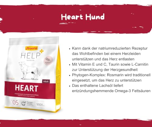 Josera Help Dog | Heart 3x900g Trockenfutter | Sparpaket | Hundefutter