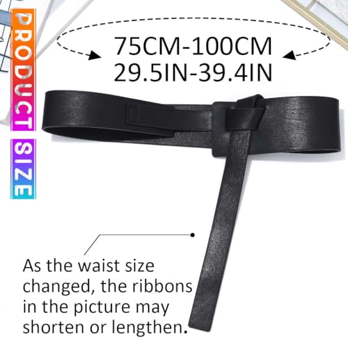 COSYDAYS Wide Leather Belt Black Statement Waist Belts Fashion for Women4