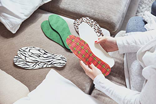 6 pares de plantillas para zapatos Tartan para hombre y mujer miniatura 6