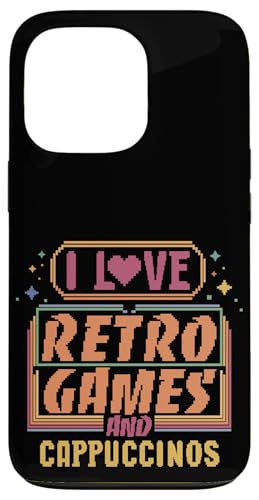 I Love Retro Games and Cappuccinos Q[}[R[q[ X}zP[X iPhone 13 Pro p