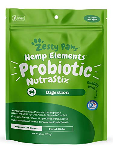 Probiotic Dental Sticks for Dogs - With Hemp, Sweet Potato, Bone Broth